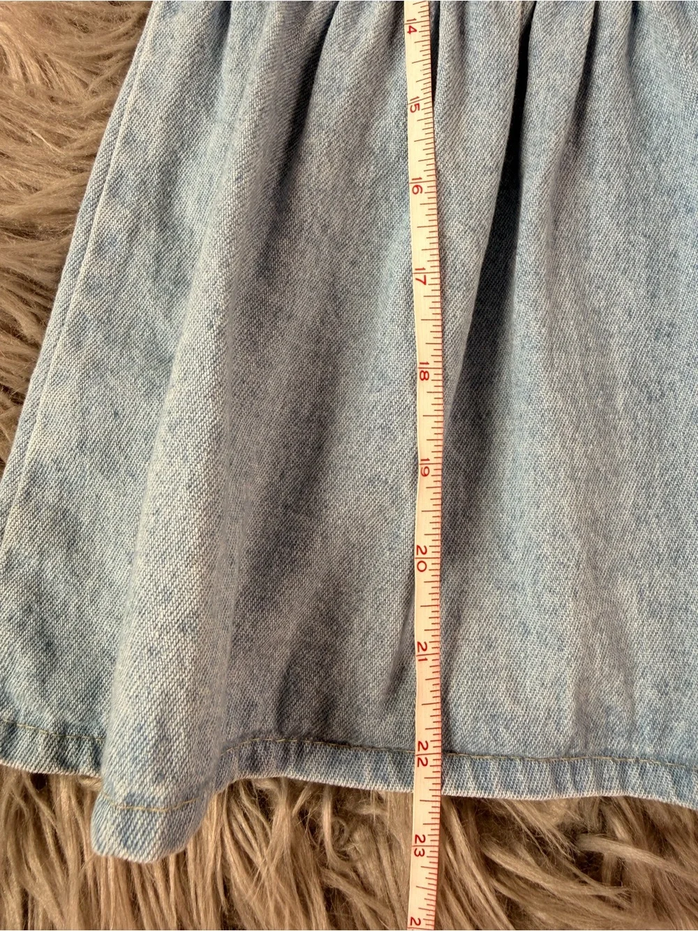 OshKosh B'gosh Light Blue Denim Button-Front Sleeveless Dress